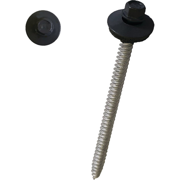 Ondura Premium 3" #9 Powder Coated Black Roofing Fastener 3556