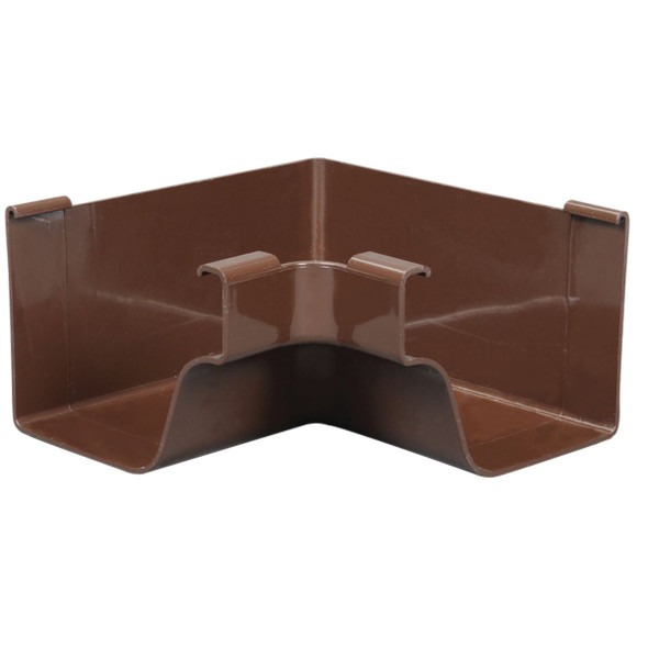 Amerimax 5 In. Traditional K-Style Brown Vinyl Gutter Inside Miter M1504HP