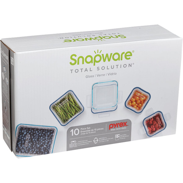 Snapware Total Solution Glass Storage Container Set (10-Piece) 1109331 647931