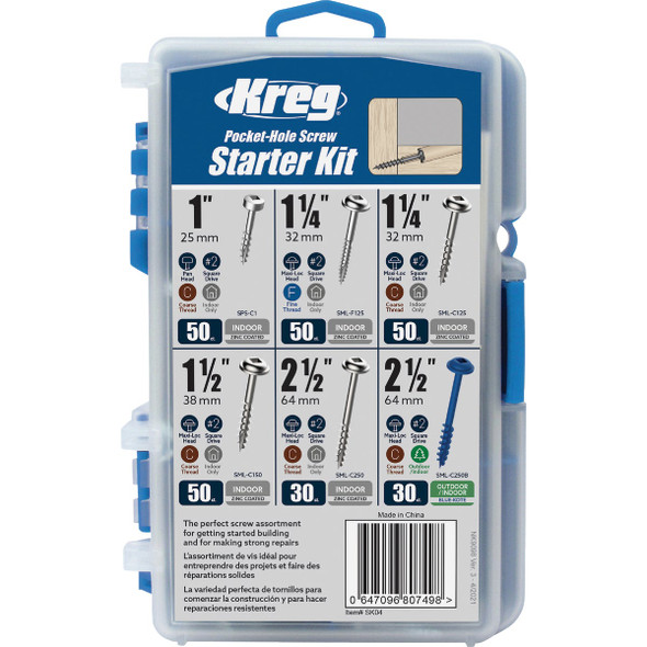Kreg Pocket-Hole Screw Starter Kit SK04