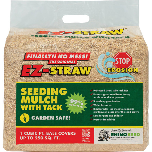 EZ Straw 1 Cu. Ft. 250 Sq. Ft. Coverage Area Straw Seeding Mulch