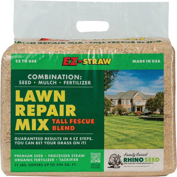 EZ Straw 11 Lb. 200 Sq. Ft. Coverage Sun & Shade Organic Lawn Repair Mix