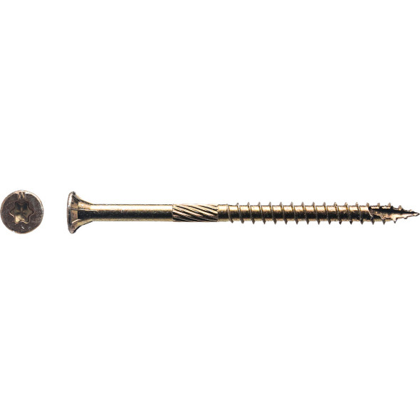 Big Timber #9 x 2-3/4 In. Yellow Zinc Flat Head Wood Screw (430-Count, 5 Lb.)