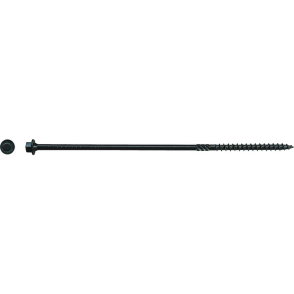 Big Timber #14 x 8 In. Black Log Structure Screw (25-Count) BL148-25