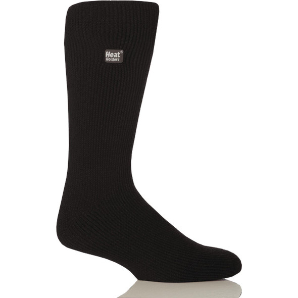 Heat Holders Men's 7 to 12 Black Thermal Sock MHHORGBLK - BLACK