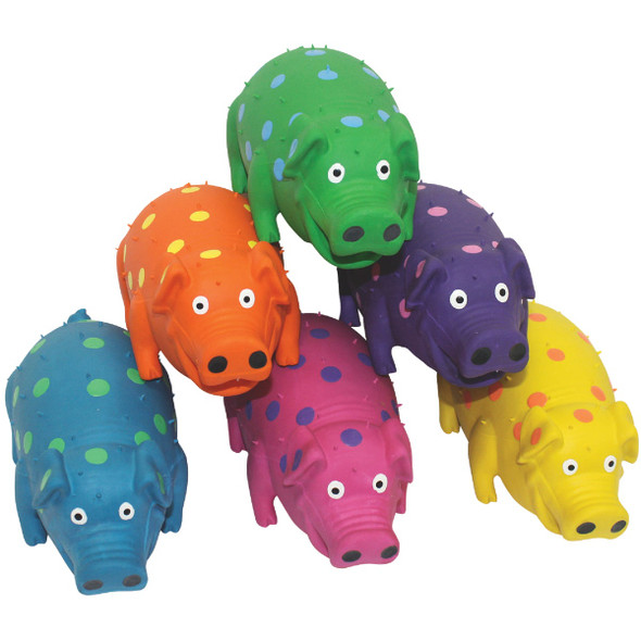 Multipet Globlets 9 In. Squeaky Pig Dog Toy MP61006