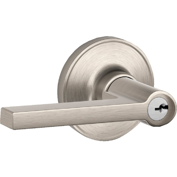 Dexter Solstice Satin Nickel Entry Door Lever Lockset J54VSOL619