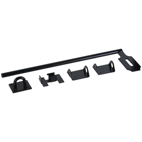 National Hardware 5/8 In. X 18 In. Black Steel Lock Cane Bolt N109-002