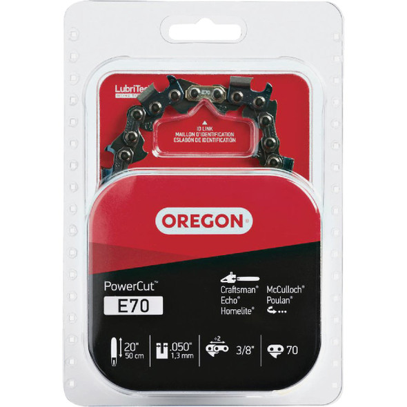 Oregon PowerCut 20 In. 70-Link Chainsaw Chain E70