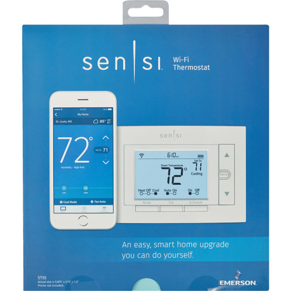 Copeland Sensi WiFi Programmable White Digital Thermostat ST55 401582