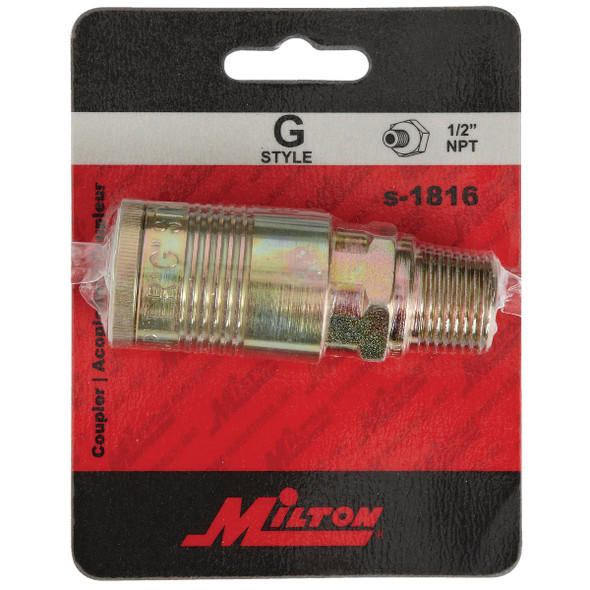 Milton 1-2 In. MNPT Steel Coupler S-1816 570264