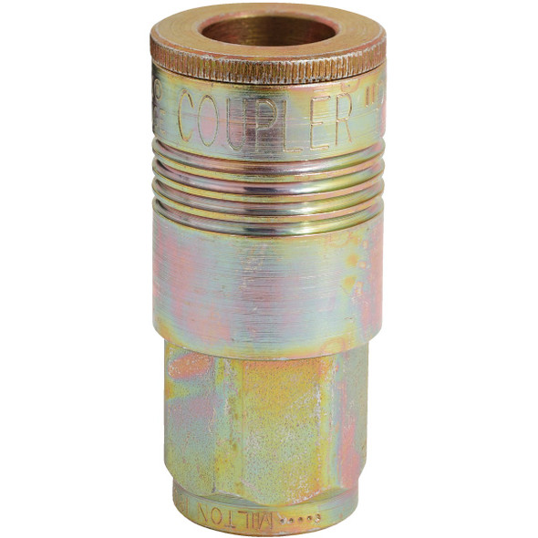 Milton P-Style 3/8 In. FNPT Heavy-Duty Steel Coupler S-1805
