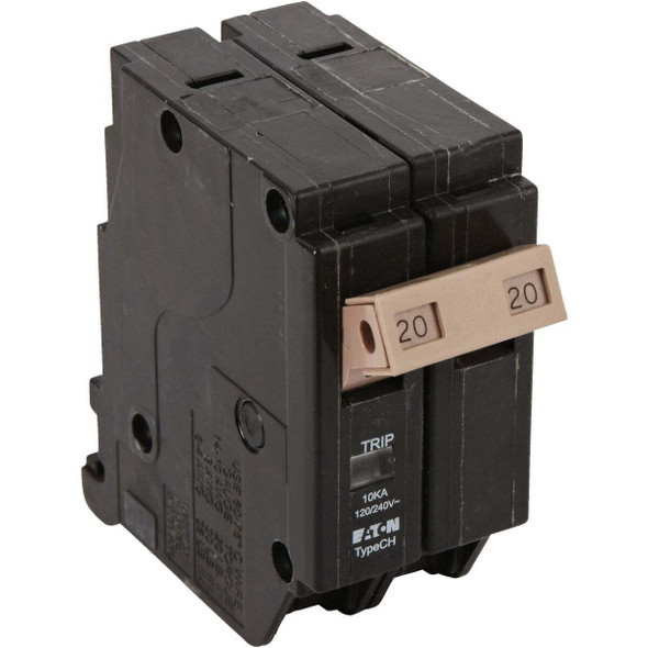 Eaton CHF 20A Double-Pole Standard Trip Circuit Breaker CHF220CS