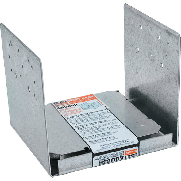 ABU ZMAX Galvanized Adjustable Standoff Post Base for 8x8 Rough ABU88RZ