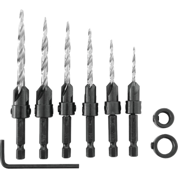 Irwin 8-Piece Wood Countersink Bit Set 1882792