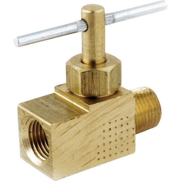 Anderson Metals 1/4 In. MIP x 1/4 In. FIP Brass Straight Needle Valve 759135-04