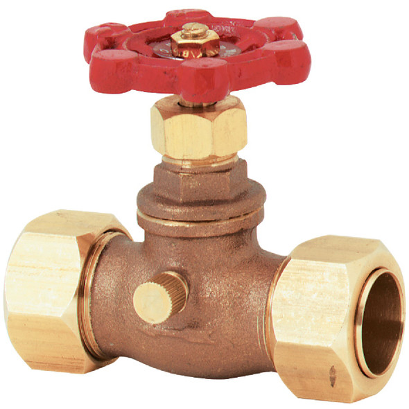 ProLine 3/4 In. COMP x 3/4 In. COMP Brass Stop and Waste Valve 105-614NL