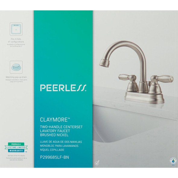 Claymore 2h Bn Lav Faucet W-Popup P299685LF-BN 400031