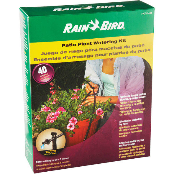 Rain Bird 10-Planter Patio Drip Irrigation Watering Kit Rain Bird 10-Planter Patio Drip Irrigation Watering Kit