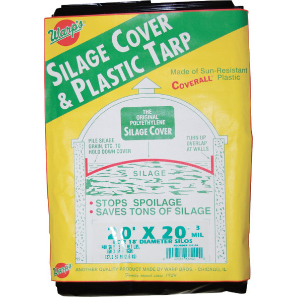 Warp's 20 Ft. X 20 Ft. Coverall Polyethylene 3 Mil. Silage Cover SSC-20 Warp's 20 Ft. X 20 Ft. Coverall Polyethylene 3 Mil. Silage Cover SSC-20