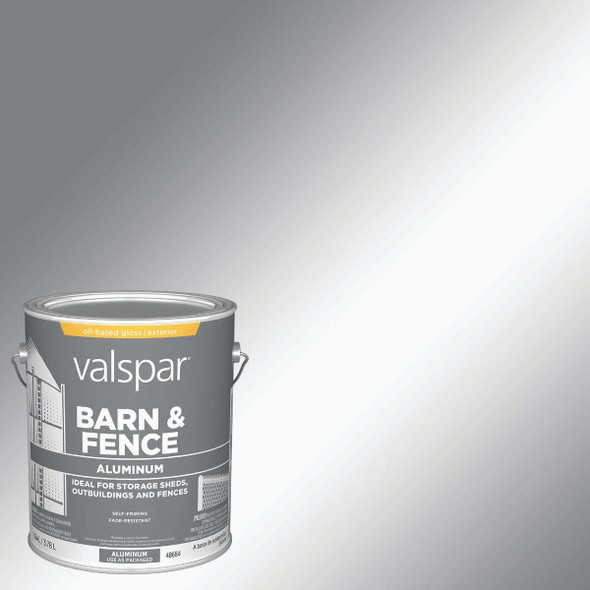 Valspar Gallon Aluminum HD Resin Finish Aluminum Paint 009.0000980.007