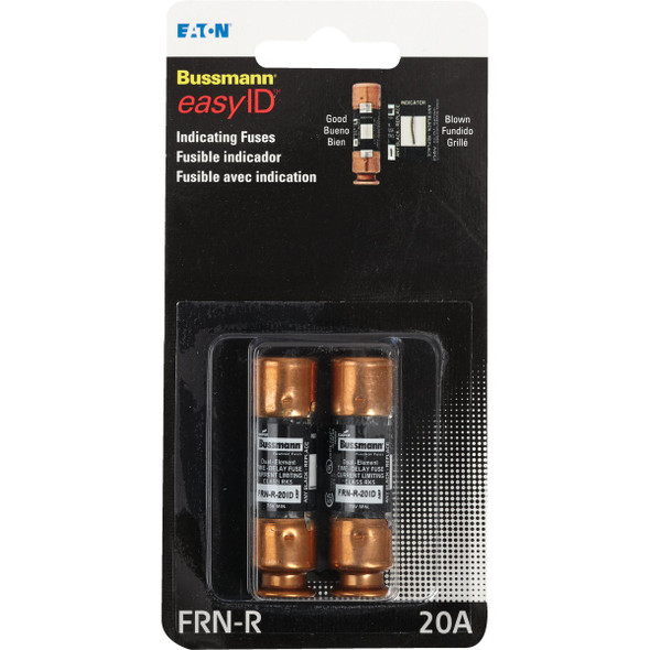 Bussmann 20A FRN-R Cartridge Heavy-Duty Time Delay Cartridge Fuse (2-Pack) Bussmann 20A FRN-R Cartridge Heavy-Duty Time Delay Cartridge Fuse (2-Pack)
