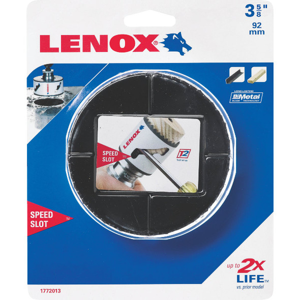 Lenox Speed Slot 3-5/8 In. Bi-Metal Hole Saw 3005858L