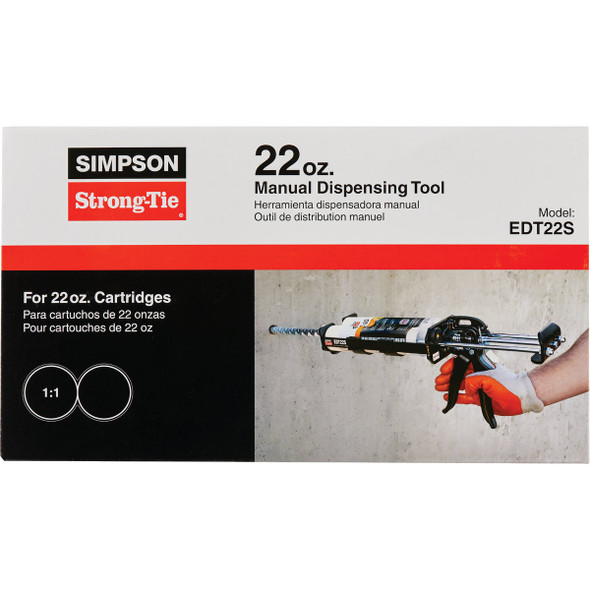 Simpson Strong-Tie EDT22S Steel Dispensing Tool for 22 Oz. Adhesive Cartridges 106897