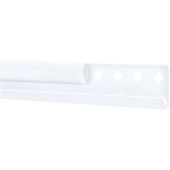 FreedomRail 24 In. White Horizontal Hanging Rail with Cover 7913452411