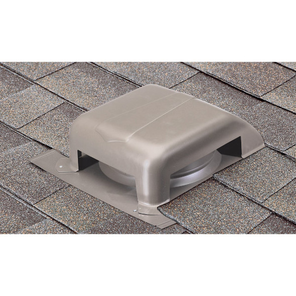 Airhawk 40 In. Weatherwood Galvanized Steel Slant Back Roof Vent Pack of 9
