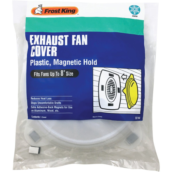Frost King 10-1/4 In. Dia. White Plastic Exhaust Fan Cover EC108