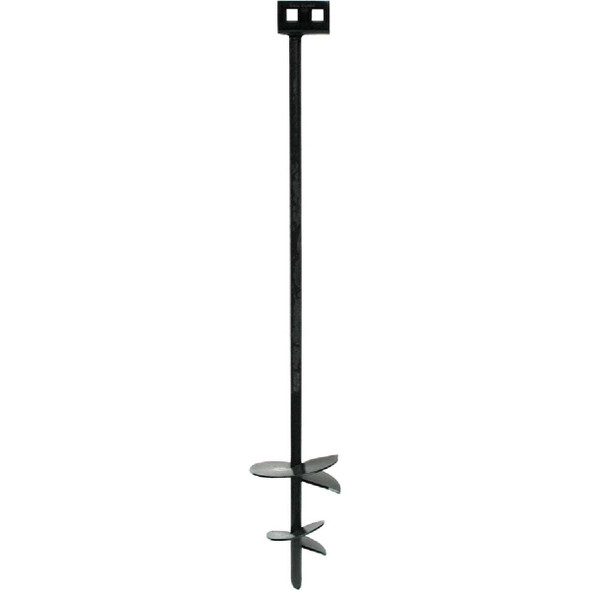 Tie Down 4 In./6 In. x 36 In. Black Iron Double Head Earth Anchor 59250L