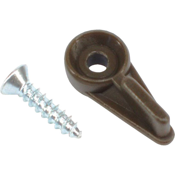 United States Hardware 5/32 In. x 15/16 In. Brown Storm & Screen Clip (8 Count)