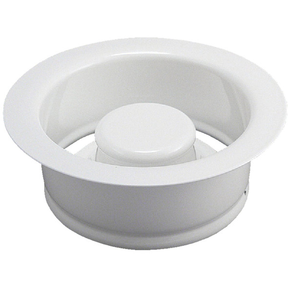 Do it Best White Brass Disposer Flange and Stopper DIB5417WH