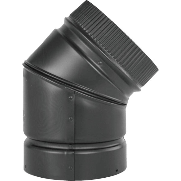 SELKIRK VP Pellet Pipe 3 In. x 3-7/16 In. x 45 deg Pellet Stove Pipe Elbow