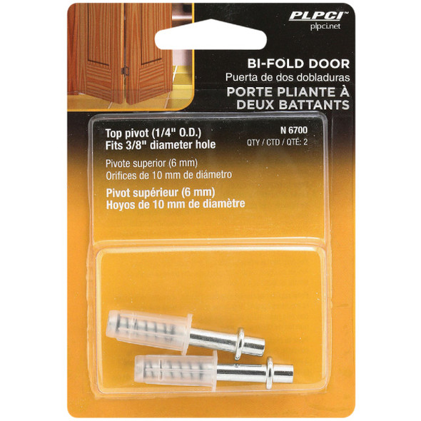 Prime-Line Bifold Door 1-4 In. Steel Top Pivot (2 Count) N 6700 236470