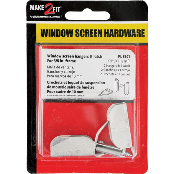 Prime-Line 3-8 In. Mill Hanger & Latch (2-Pack) PL8101 262352