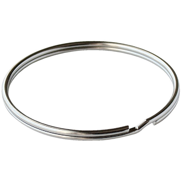 Lucky Line Tempered Steel Nickel-Plated 1-3/4 In. Key Ring (50-Pack) 76900