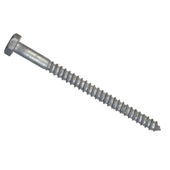 Hillman 1/2 In. x 8 In. Galvanized Hex Lag Screw (25 Ct.) 812110 Hillman 1/2 In. x 8 In. Galvanized Hex Lag Screw (25 Ct.) 812110
