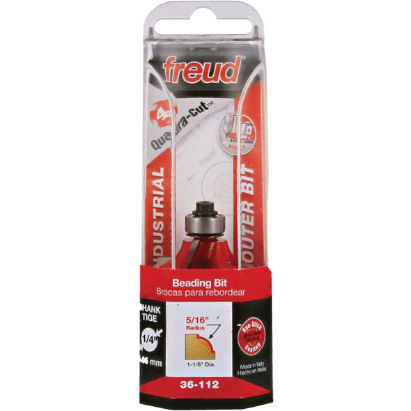 Freud 5/16 In. Quadra-Cut Radius Beading Router Bit 36-112