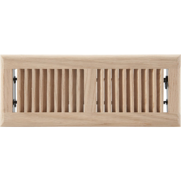 Home Impressions 4 In. x 12 In. Natural Oak Floor Register WF0412N0