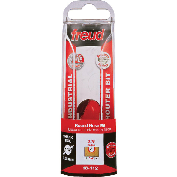 Freud 3/8 In. Radius Round Nose Router Bit 18-112