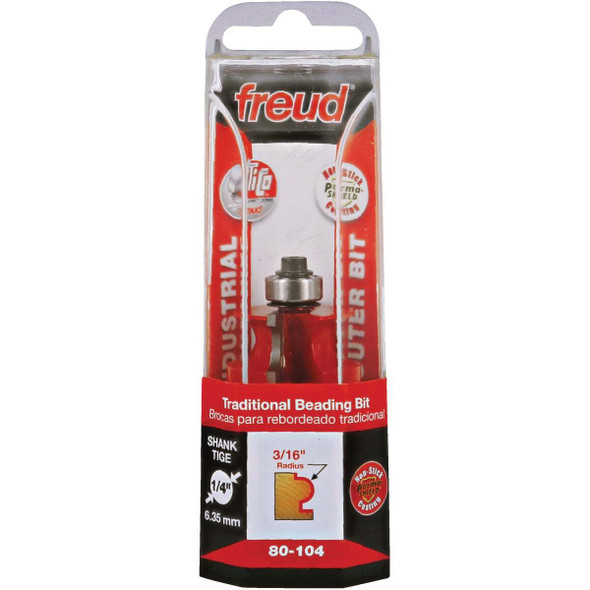 Freud 3/16 In. Radius Traditional Beading Router Bit 80-104