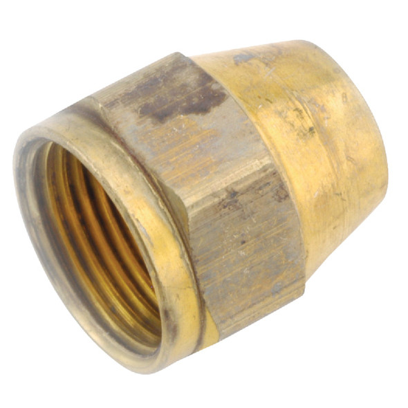 Anderson Metals 3/8 In. Brass Flare Nut Connector Fitting 54800-06 Pack of 5 Anderson Metals 3/8 In. Brass Flare Nut Connector Fitting 54800-06 Pack of 5