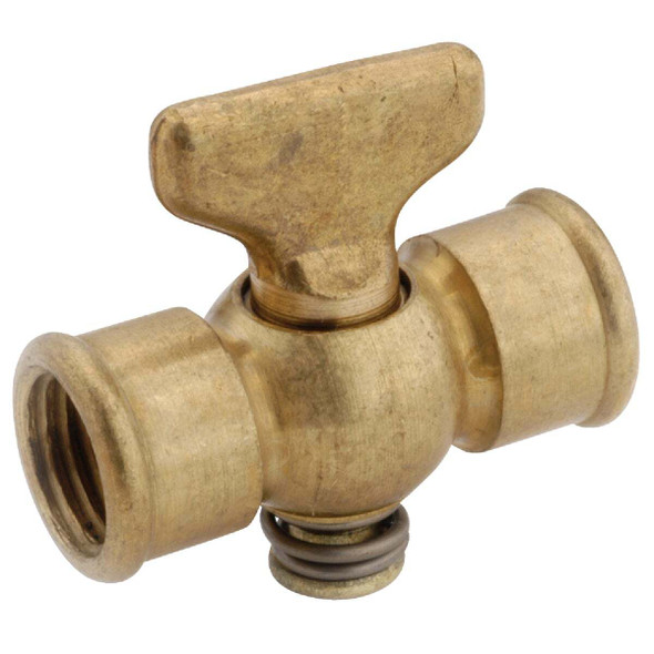 Anderson Metals 1/4 In. FIP x 1/4 In. FIP Brass 80 psi Air Drain Cock 59338-04