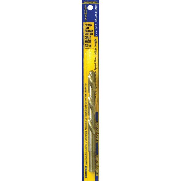 Eazypower 3/8 In. High Speed Steel 135 deg Left Hand Drill Bit 82385