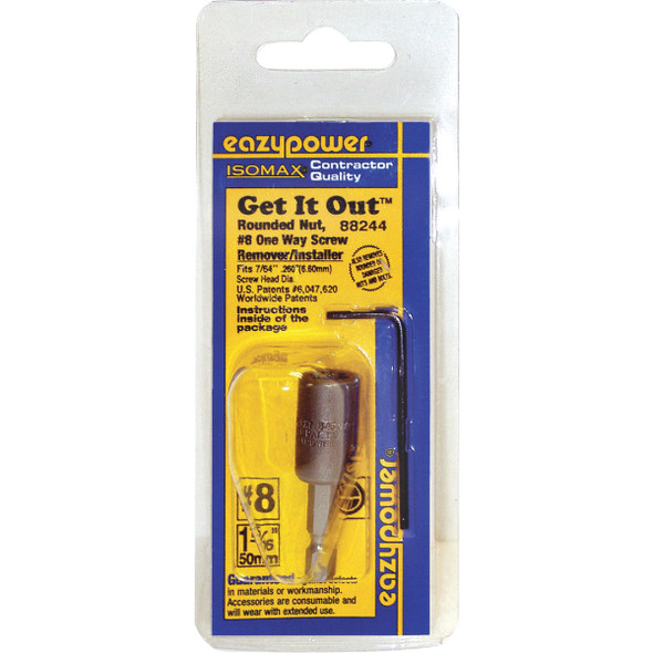 Eazypower Isomax #8 One Way Rounded Nut and Screw Extractor 88244