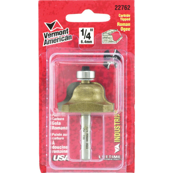 Vermont American Ogee Carbide Tip 1/4 In. Ogee Bit Vermont American Ogee Carbide Tip 1/4 In. Ogee Bit