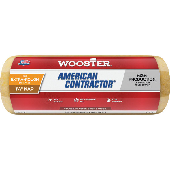 Wooster American Contractor 9 In. x 1-1/4 In. Knit Fabric Roller Cover R565-9