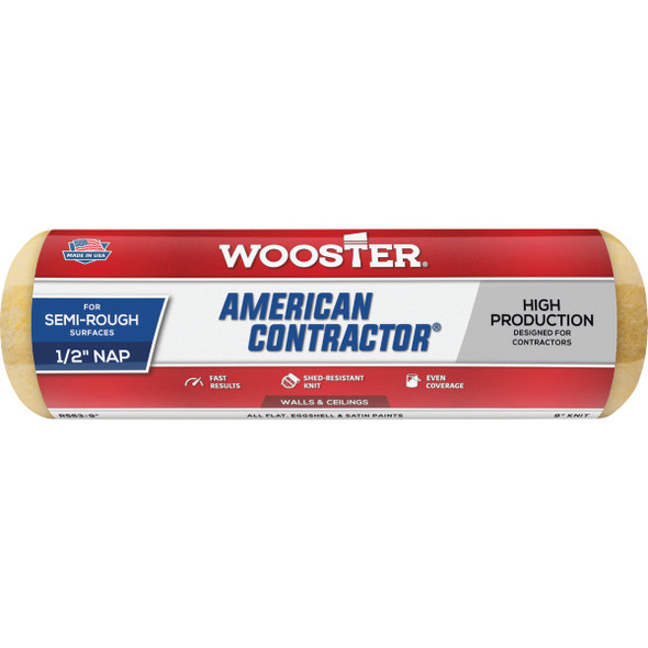 Wooster American Contractor 9 In. x 1/2 In. Knit Fabric Roller Cover R563-9